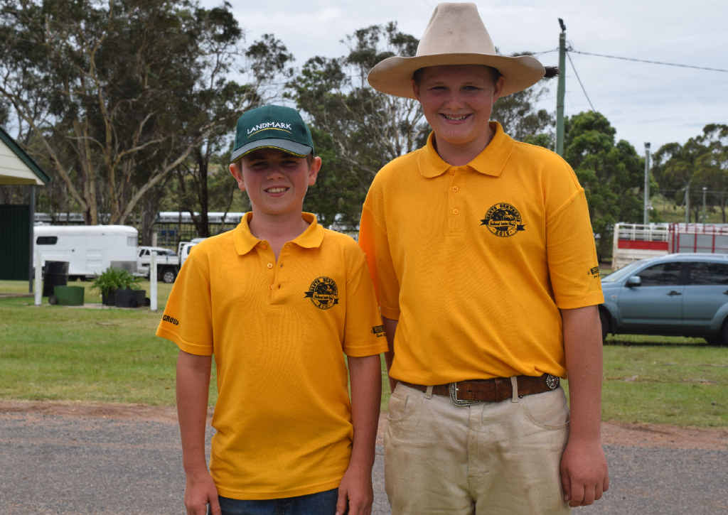 Dylan Millers and Byron Brunner from Kingaroy State High School were among the cattlemen and women at the camp. Dylan Millers and Byron Brunner from Kingaroy State High School were among the cattlemen and women at the camp.
